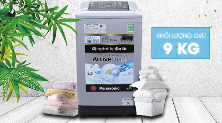 [Review] Máy giặt cửa trên Panasonic 9 kg NA-F90A4GRV