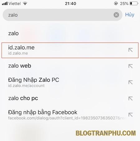 Cũng trên trình duyệt đó bạn vào trang chat.zalo.me