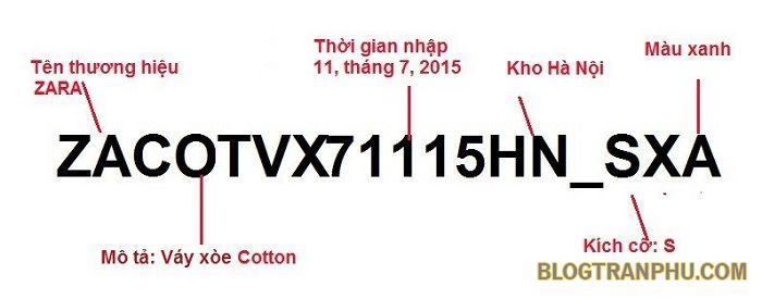 Cách đặt lên cho SKU dễ nhớ nhất