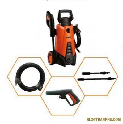 Máy rửa xe gia đình Fumak áp lực cao- F750 có động cơ khỏe làm sạch nhanh chóng