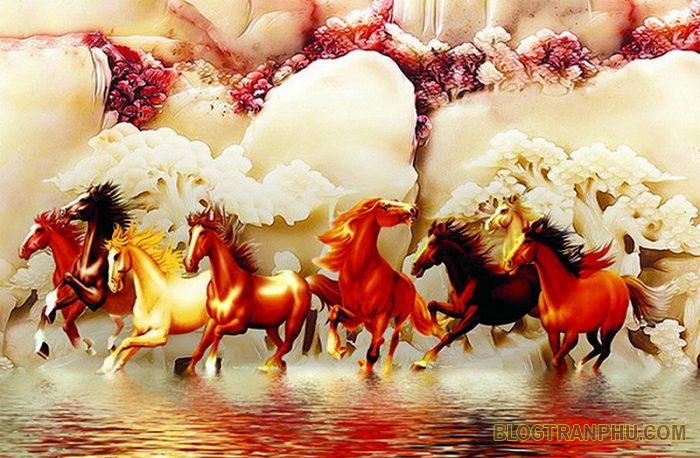 Tranh 3D dán tường mang lại nhiều ý nghĩa về phong thuỷ cho gia đình