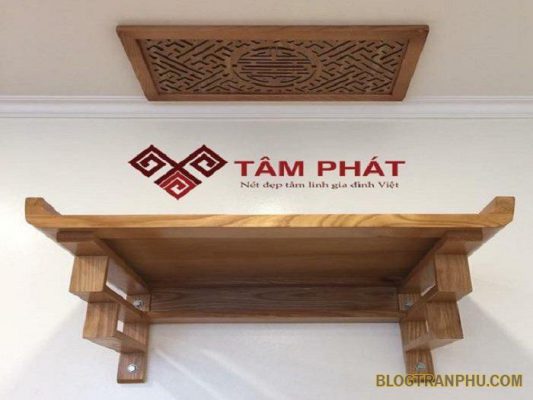 Bàn thờ treo tường Tâm Phát kiểu dáng đẹp