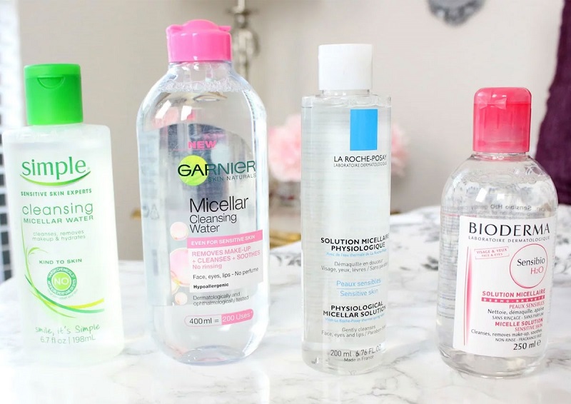 Một số loại tẩy trang dạng nước phổ biến nhất