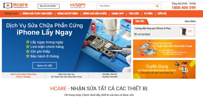 Tại sao bạn nên chọn thay màn hình chính hãng tại Hcare