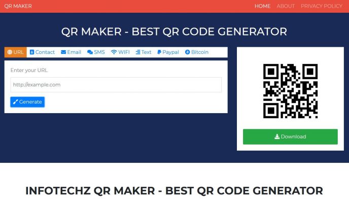 Hướng dẫn tạo mã QR code với InfotechZ QR Maker