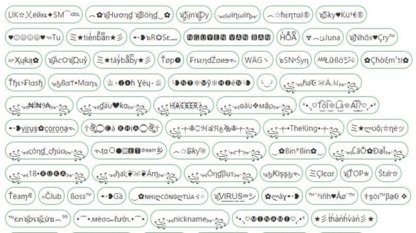 Cách tạo tên kí tự đặc biệt pubg bằng kitudacbiet.co