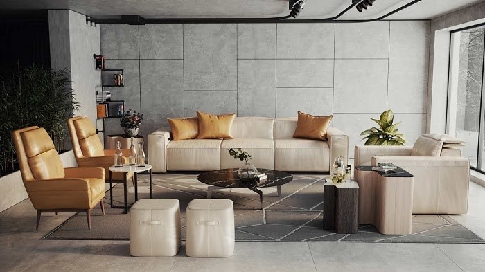 5 Bộ Bàn Ghế Sofa Da Phòng Khách Bán Chạy Tại Nội Thất Kenli