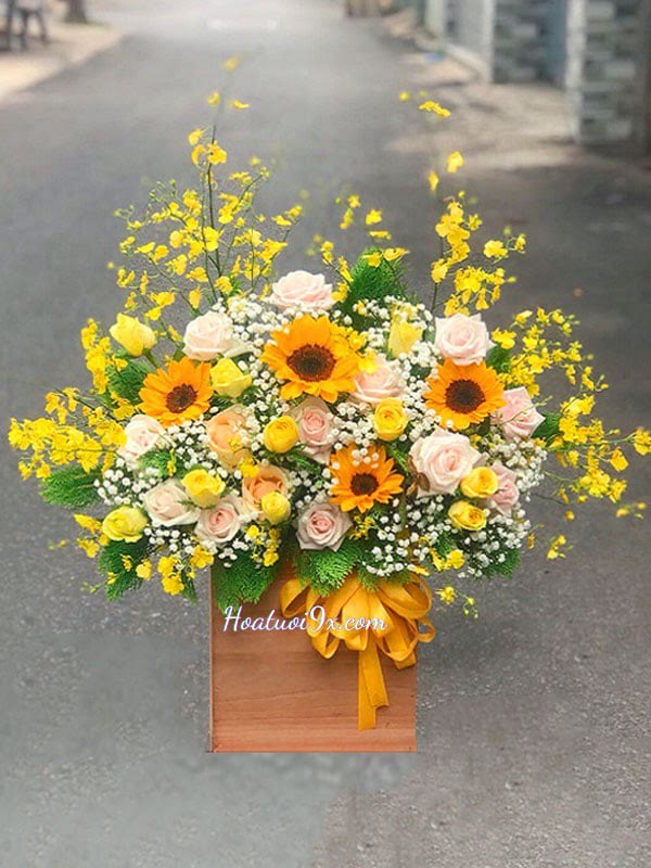 Lẵng hoa khai trương bao nhiêu tiền? Mua ở đâu?