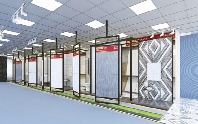 Kinh nghiệm lựa chọn kệ gạch đẹp cho showroom