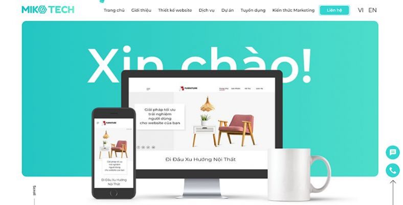 Thiết kế website chuyên nghiệp theo yêu cầu tại công ty Miko Tech