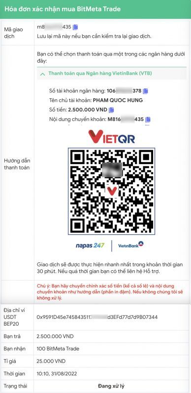 Nạp tiền Bitmeta ⚡️ Mua USDT Bitmeta an toàn, giá tốt