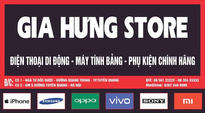 Top 5 cửa hàng bán điện thoại tại Tuyên Quang