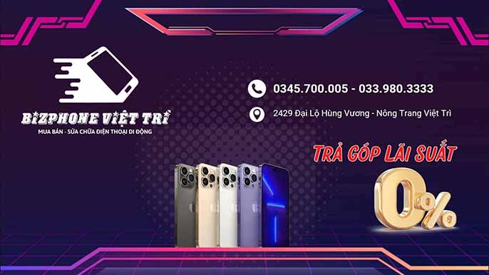 Top 5 cửa hàng bán điện thoại tại Việt Trì