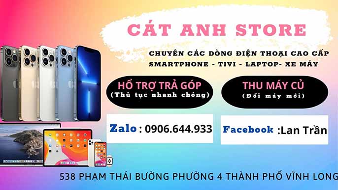 Top 5 cửa hàng bán điện thoại tại Vĩnh Long bạn nên biết