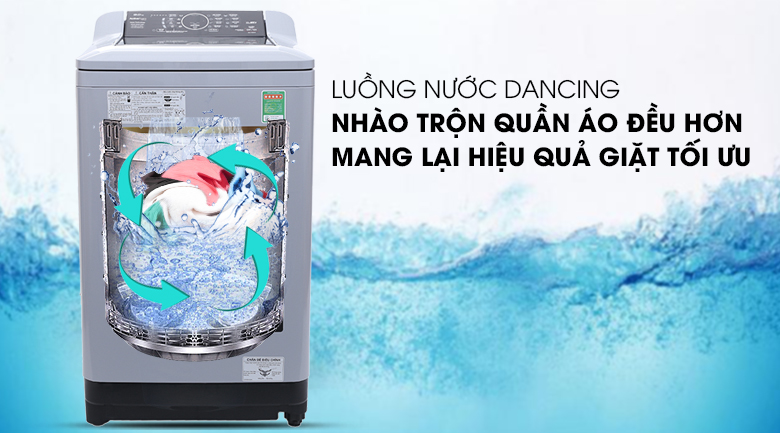 Luồng nước Dancing - Máy giặt Panasonic 9 kg NA-F90A4GRV Luồng nước Dancing - Máy giặt Panasonic 9 kg NA-F90A4GRV