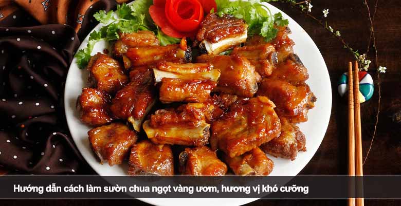 Hướng dẫn cách làm sườn chua ngọt vàng ươm, hương vị khó cưỡng 